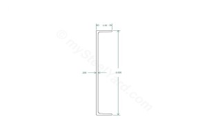 Hot Rolled A36 Steel MC Channel - 6 x 8.2# (6 x 1.92 x 0.2)