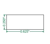 Hot Rolled A36 Steel Flat Bar  - 1/4 x 5/8