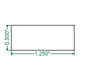 Hot Rolled A36 Steel Flat Bar  - 1/2 x 1-1/4