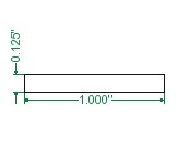 Cold Rolled 1018 Steel Flat Bar - 1/8 x 1