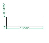 Cold Rolled 1018 Steel Flat Bar - 5/16 x 1-1/4
