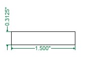 Cold Rolled 1018 Steel Flat Bar - 5/16 x 1-1/2