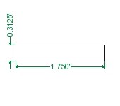 Cold Rolled 1018 Steel Flat Bar - 5/16 x 1-3/4
