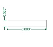 Cold Rolled 1018 Steel Flat Bar - 1/2 x 3