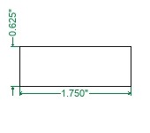 Cold Rolled 1018 Steel Flat Bar - 5/8 x 1-3/4